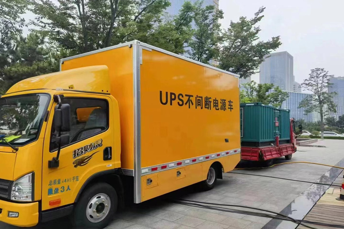 新蔡发电机租赁施工现场